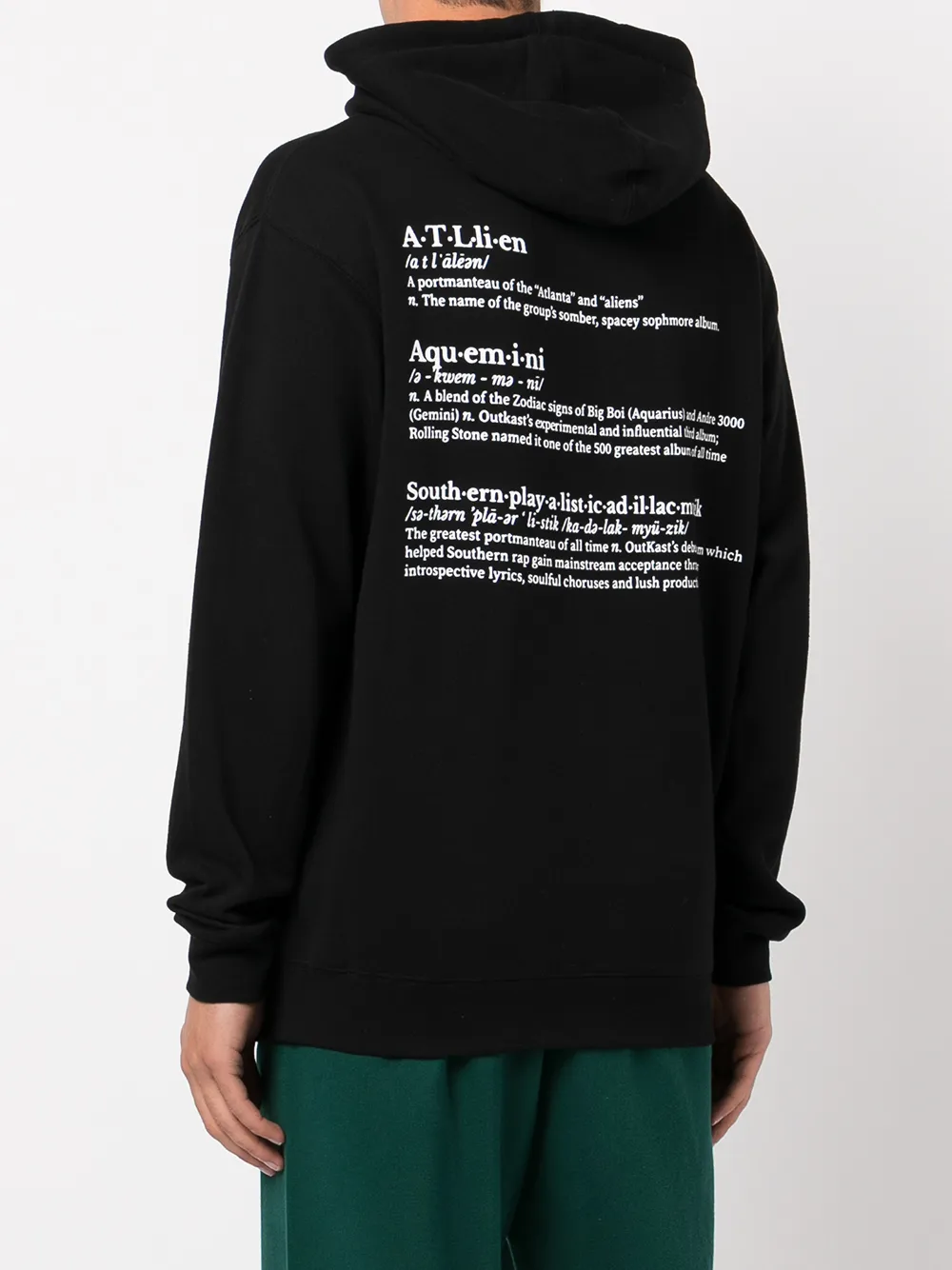 Graphic-Print Oversized Hoodie