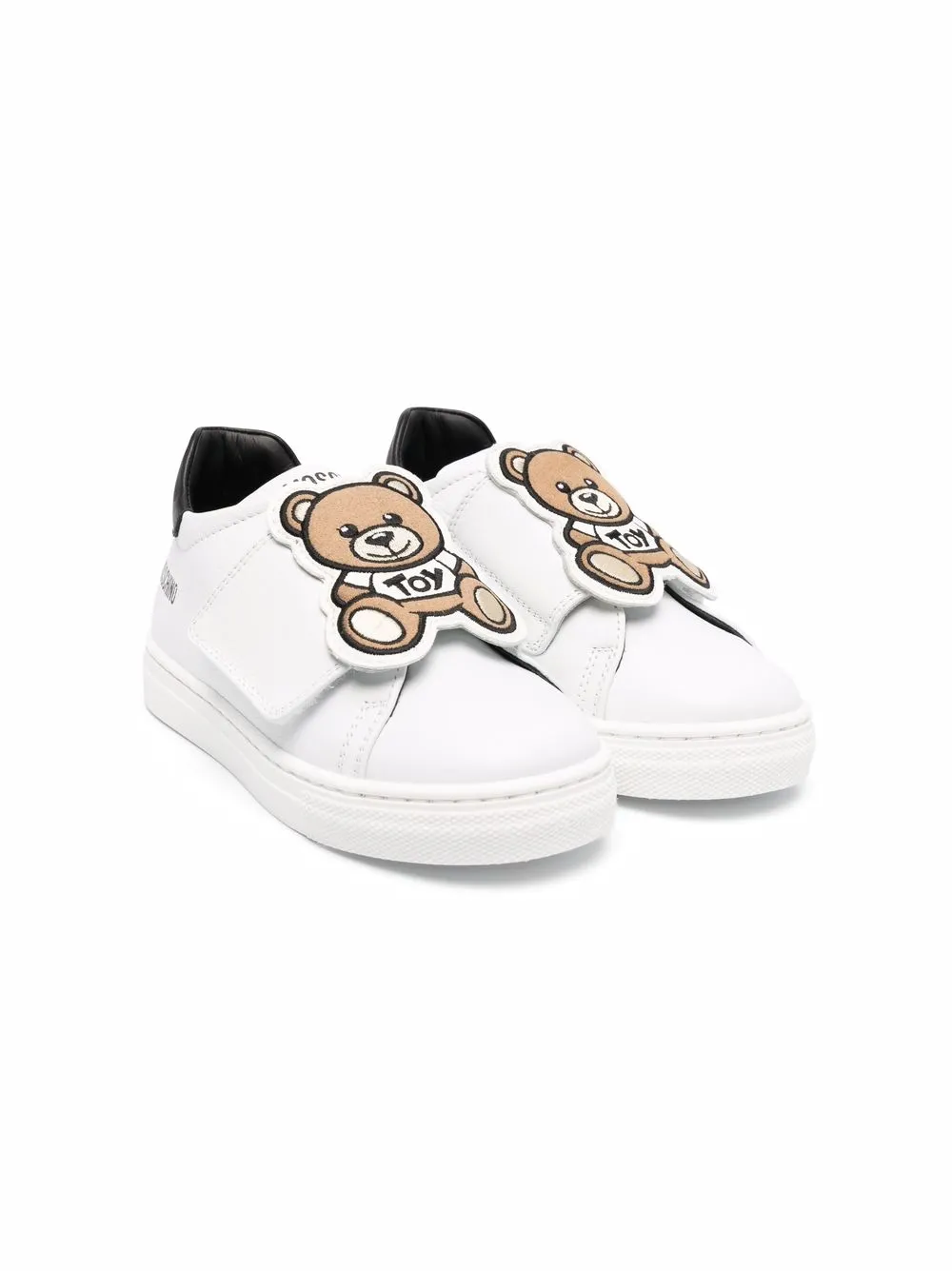 

Moschino Kids tenis con motivo Toy Bear - Blanco