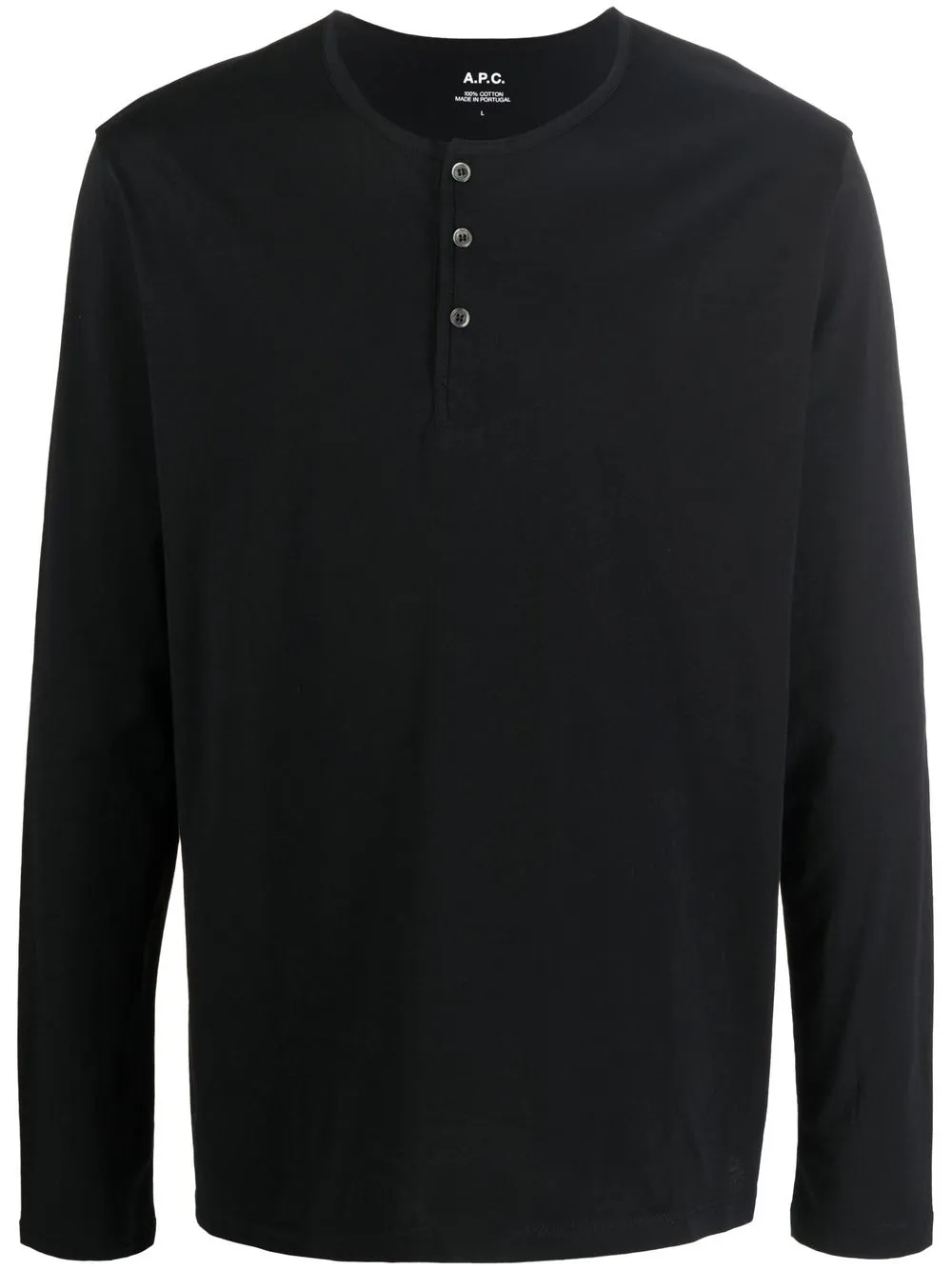 

A.P.C. long-sleeve cotton T-shirt - Black
