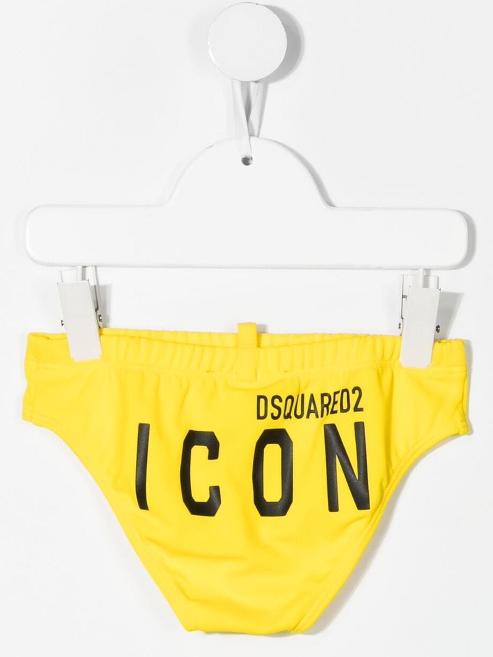 Dsquared2 Kids Zwembroek met logoprint - Geel