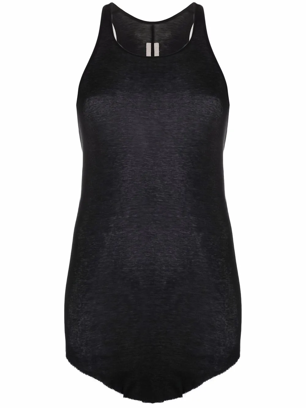 

Rick Owens curved-hem halterneck tank top - Black