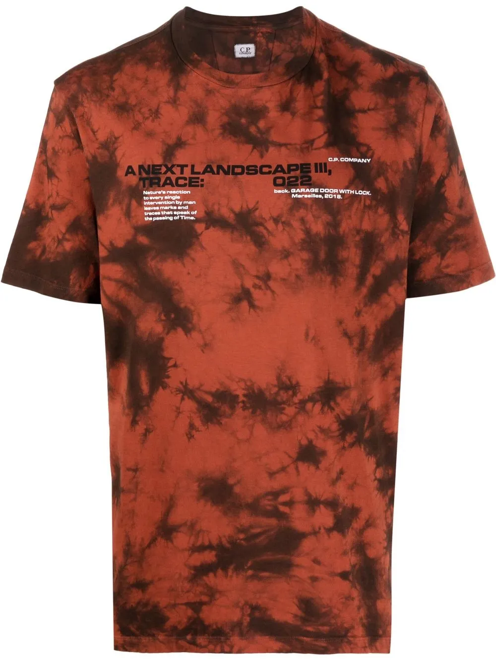

C.P. Company playera con motivo tie-dye - Rojo