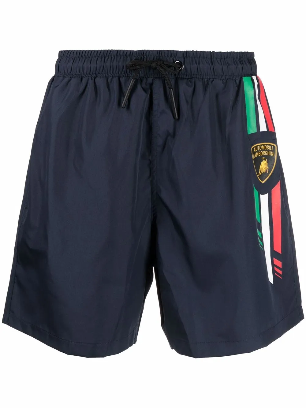 

Automobili Lamborghini shorts con parche del logo - Azul