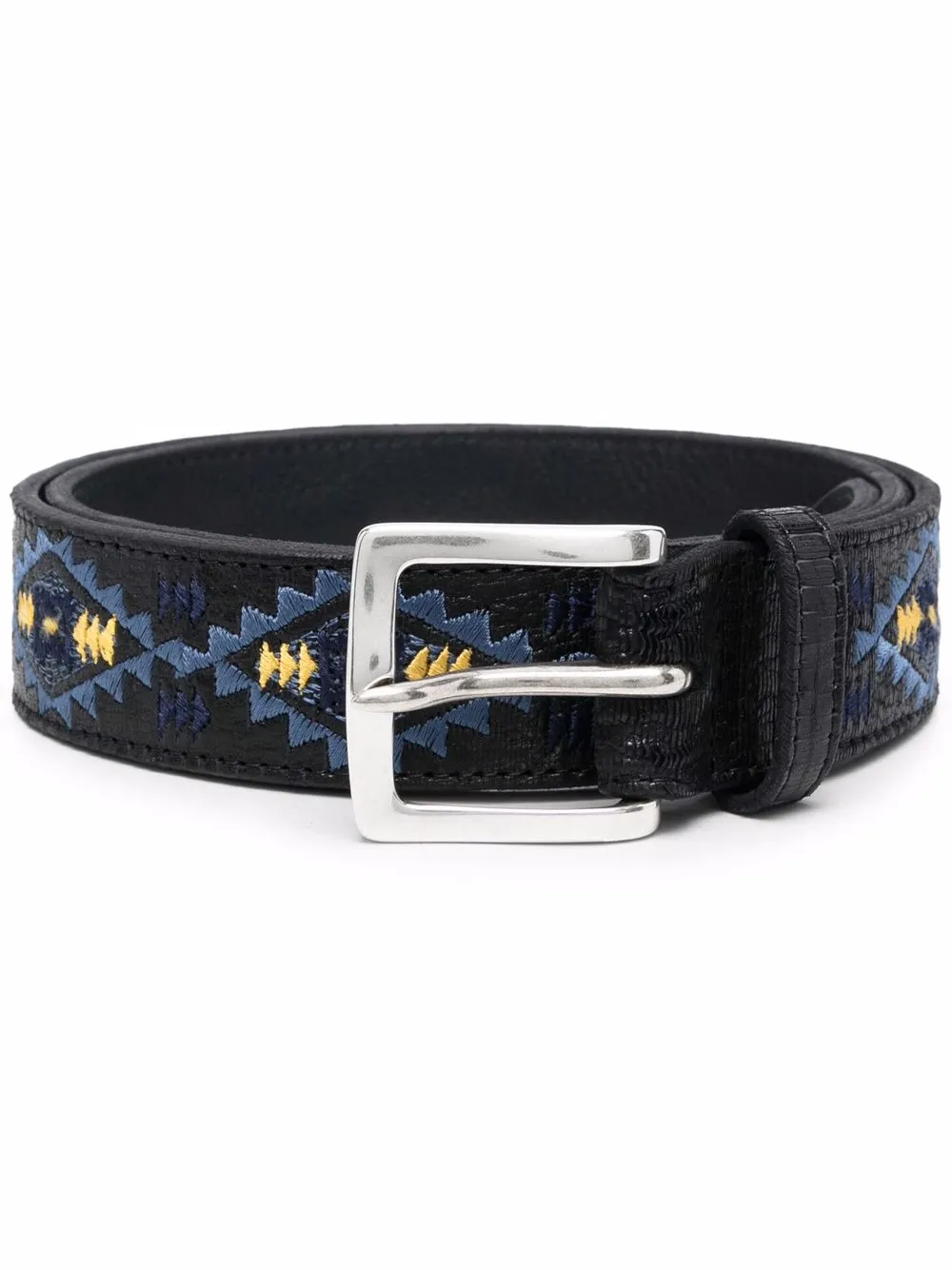 

Orciani embroidered-design belt - Black