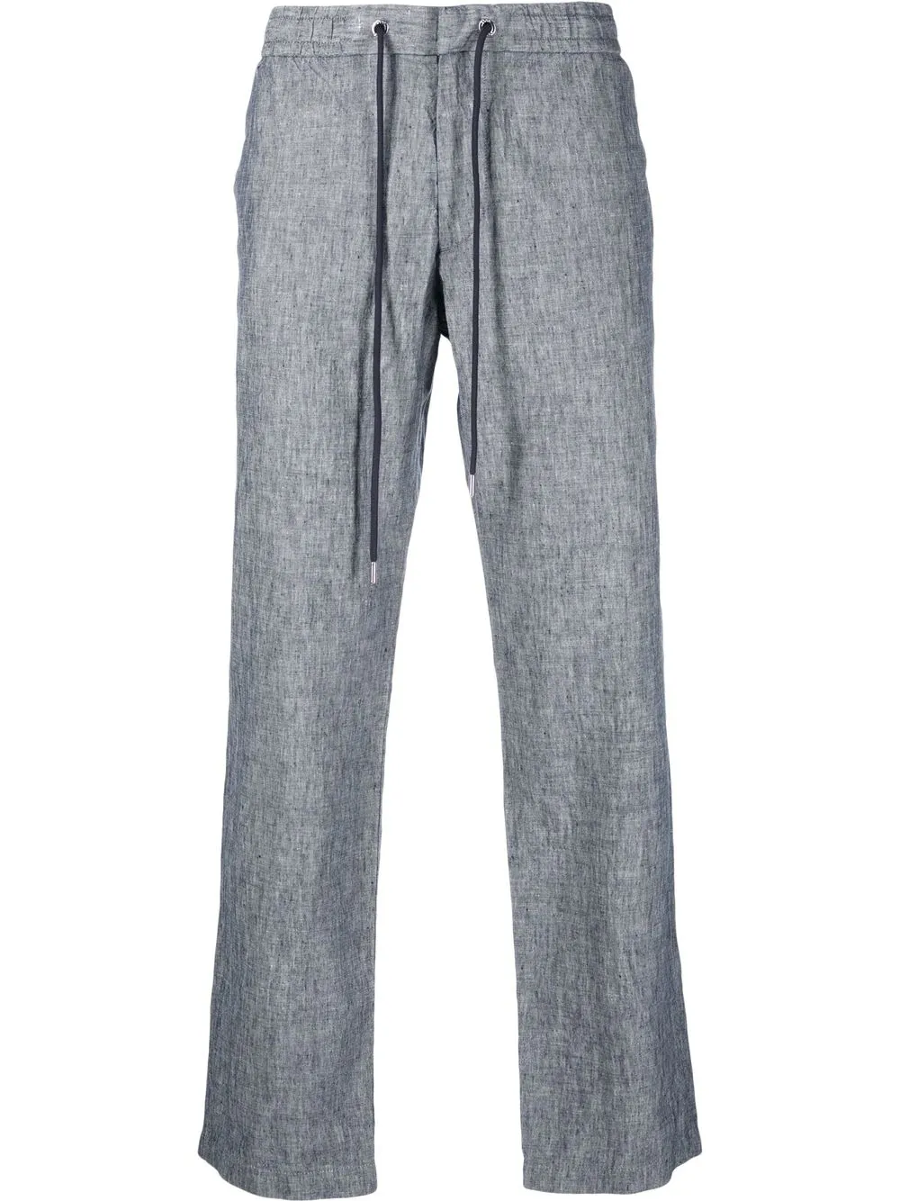 

BOSS pantalones rectos con cordones en la pretina - Azul