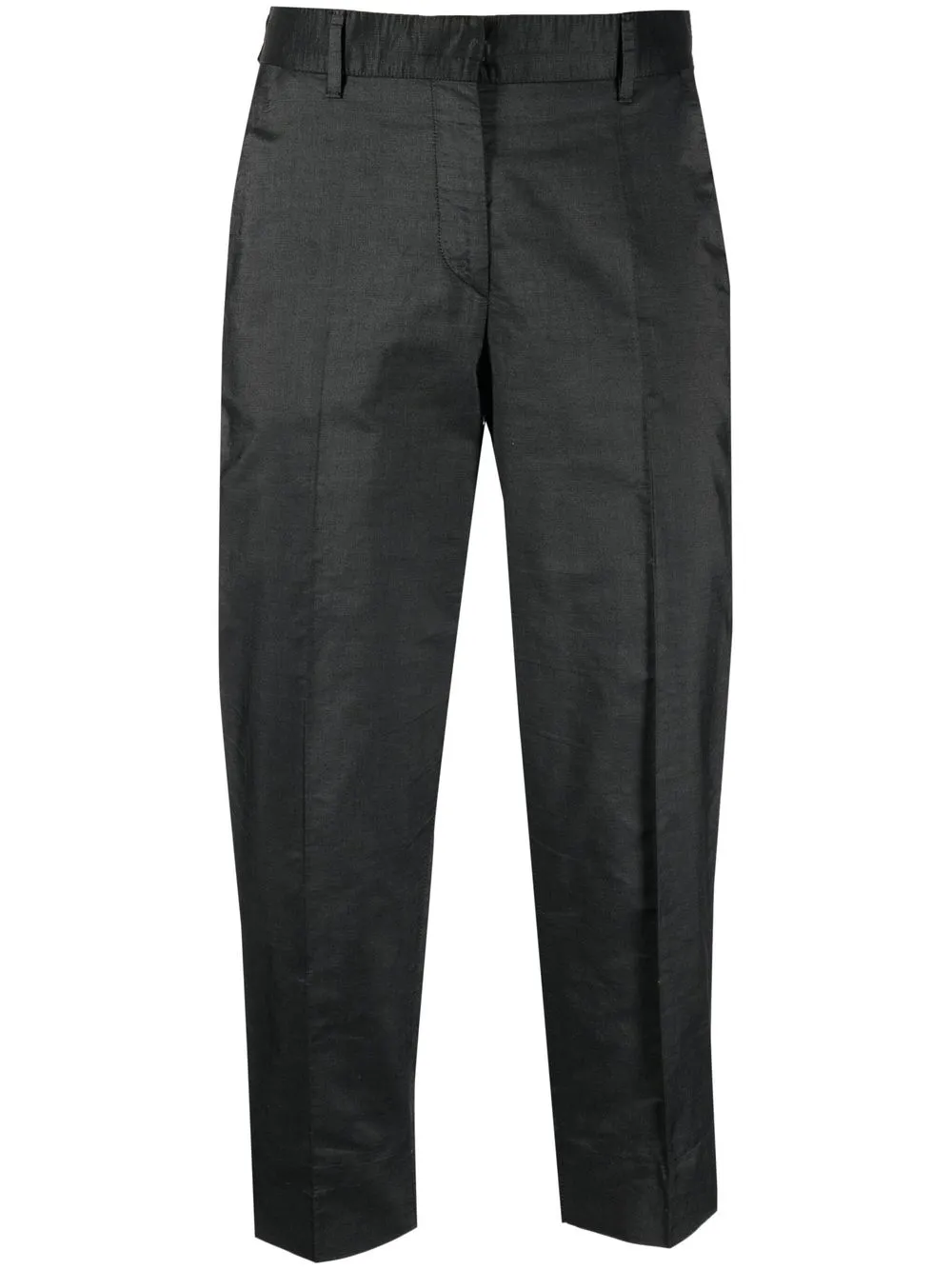 

Prada Pre-Owned pantalones con tiro alto - Gris