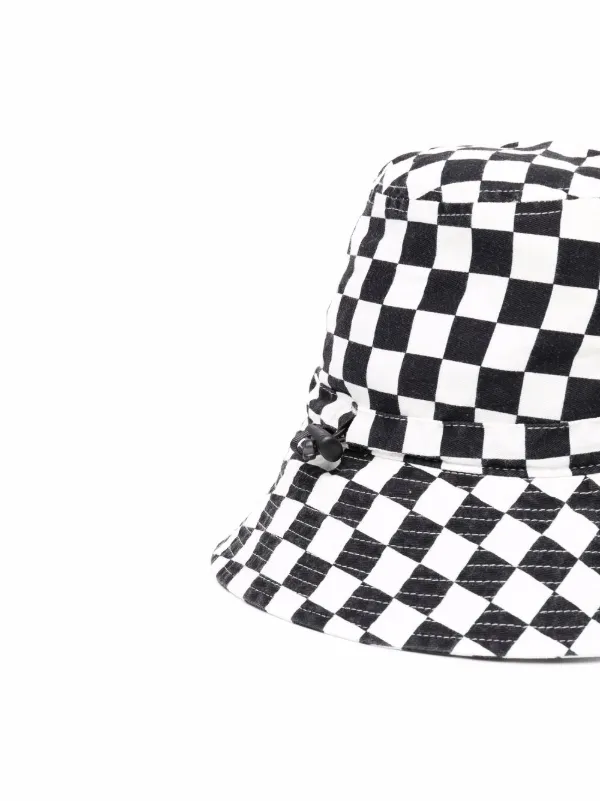 R13 check-print Bucket Hat - Farfetch