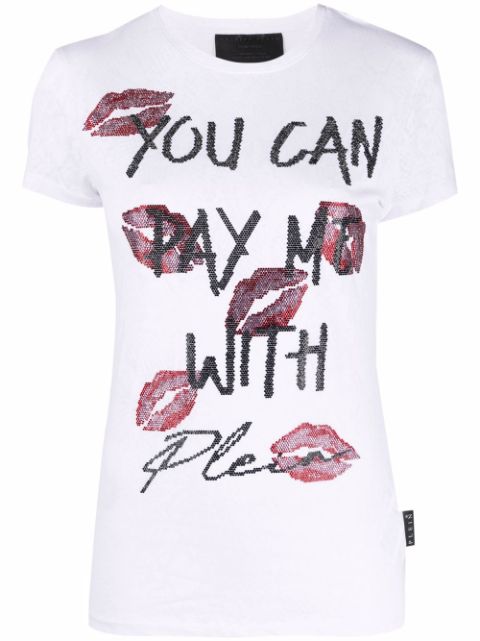 Philipp Plein sequin-embellished shortsleeved T-shirt Women