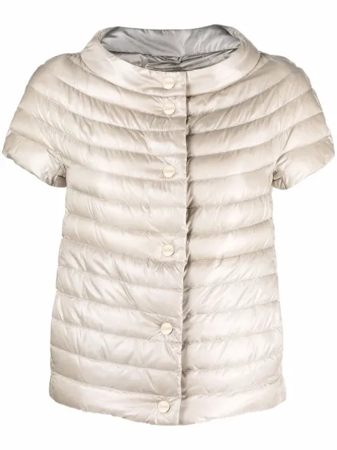 Herno padded short-sleeved down jacket