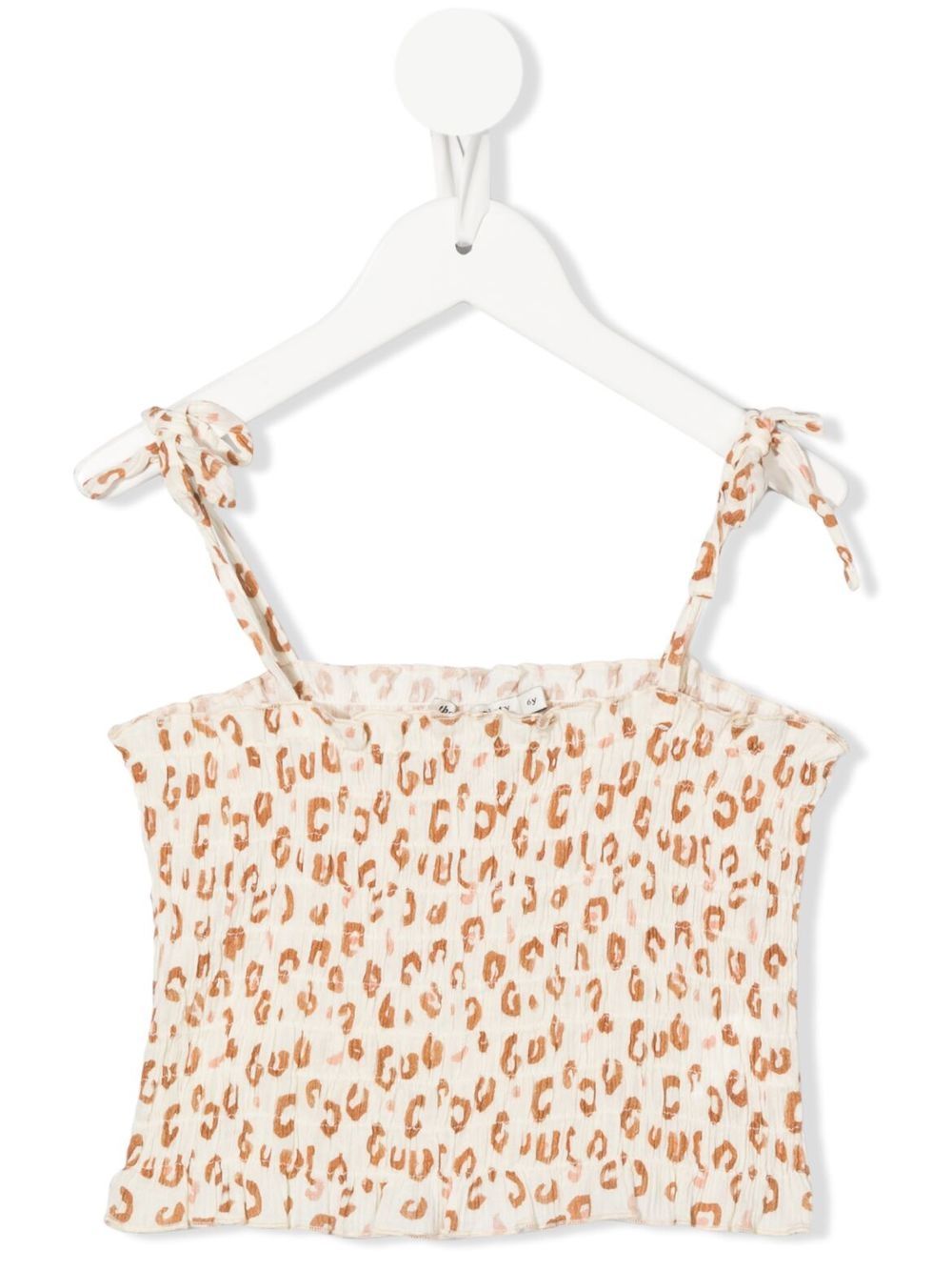 

THE NEW SOCIETY top fruncido con estampado de leopardo - Neutro