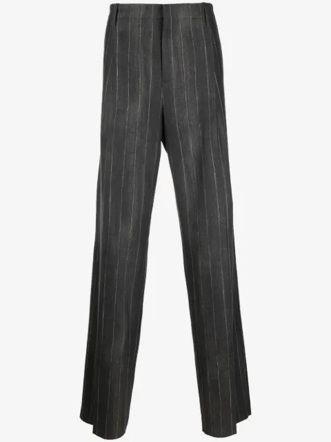 Versace pantalon de costume à rayures