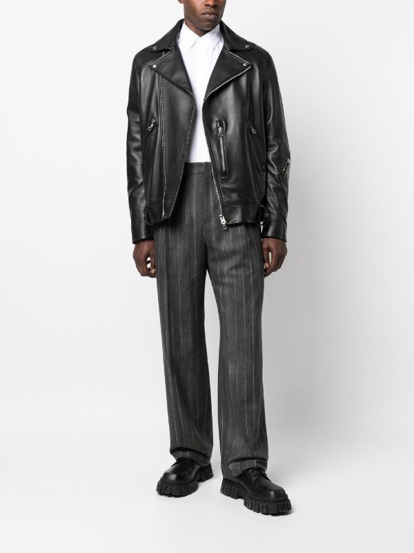 Versace vertical-stripe Tailored Trousers - Farfetch