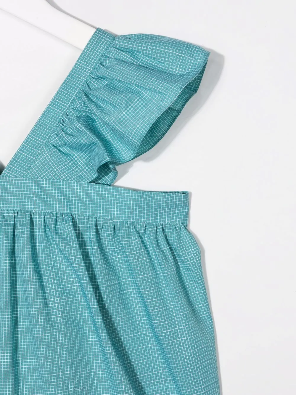 Ruffle-Trim Sleeveless Smock Top