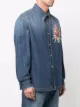 Lanvin embroidered-logo heart shirt