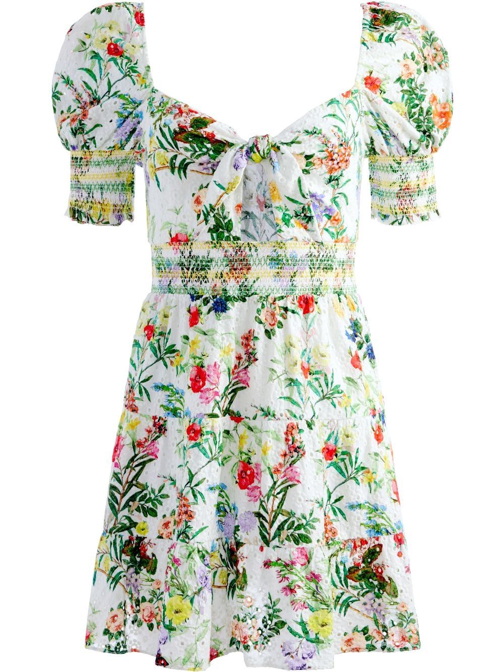 

Alice+Olivia vestido corto Kristie con estampado floral - Blanco