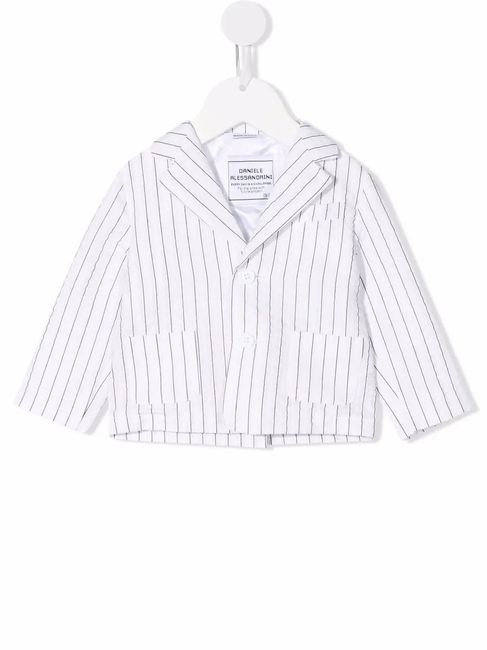 

Daniele Alessandrini pinstripe-print single-breasted blazer - White