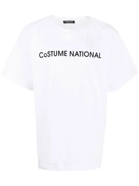 costume national contemporary logo-print detail T-shirt