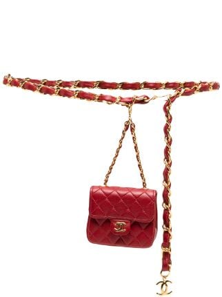 CHANEL Pre-Owned 1990s Diamond Quilted Belt Bag - Farfetch