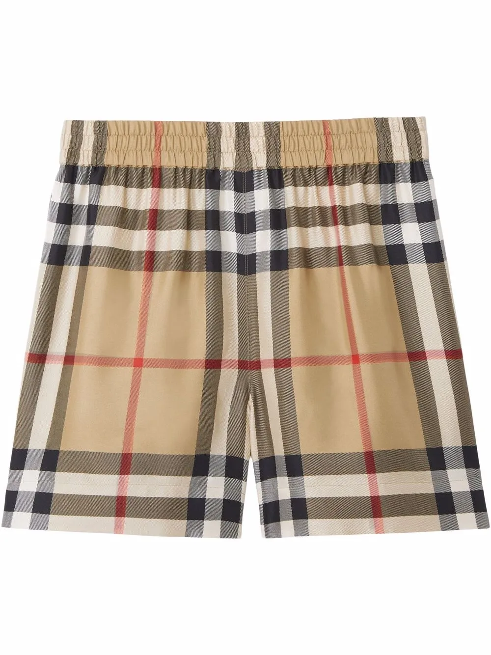 Burberry check detail Shorts Farfetch