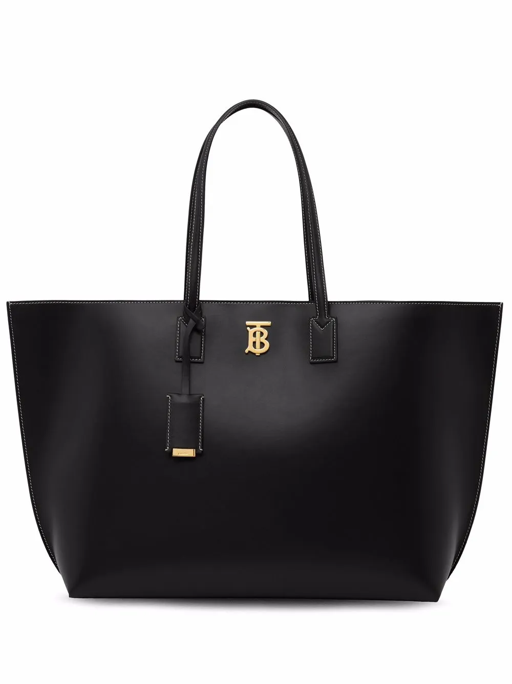 

Burberry large logo plaque tote - Black