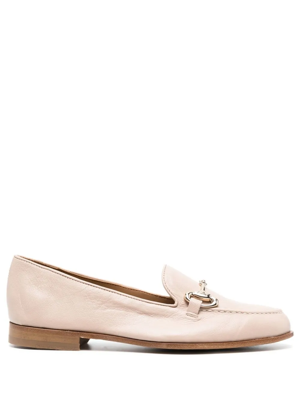 

Casadei plaque-detail leather loafers - Pink