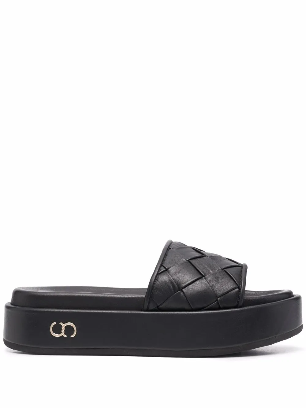 Casadei quilted open-toe sandals – Black