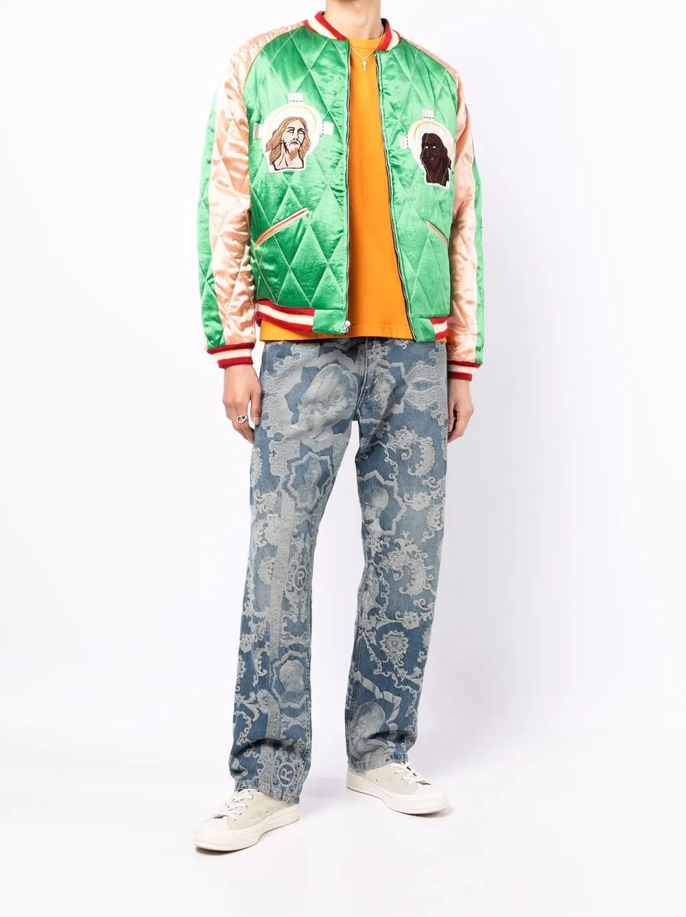 SAINT MXXXXXX World Map Bomber Jacket - Farfetch