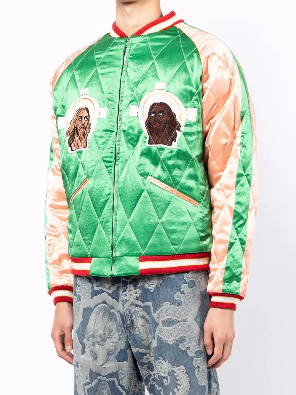 SAINT MXXXXXX World Map Bomber Jacket - Farfetch