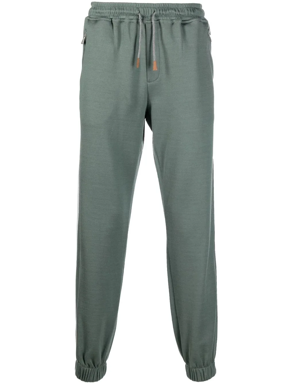 

Eleventy pants ajustados con cordones en la pretina - Verde