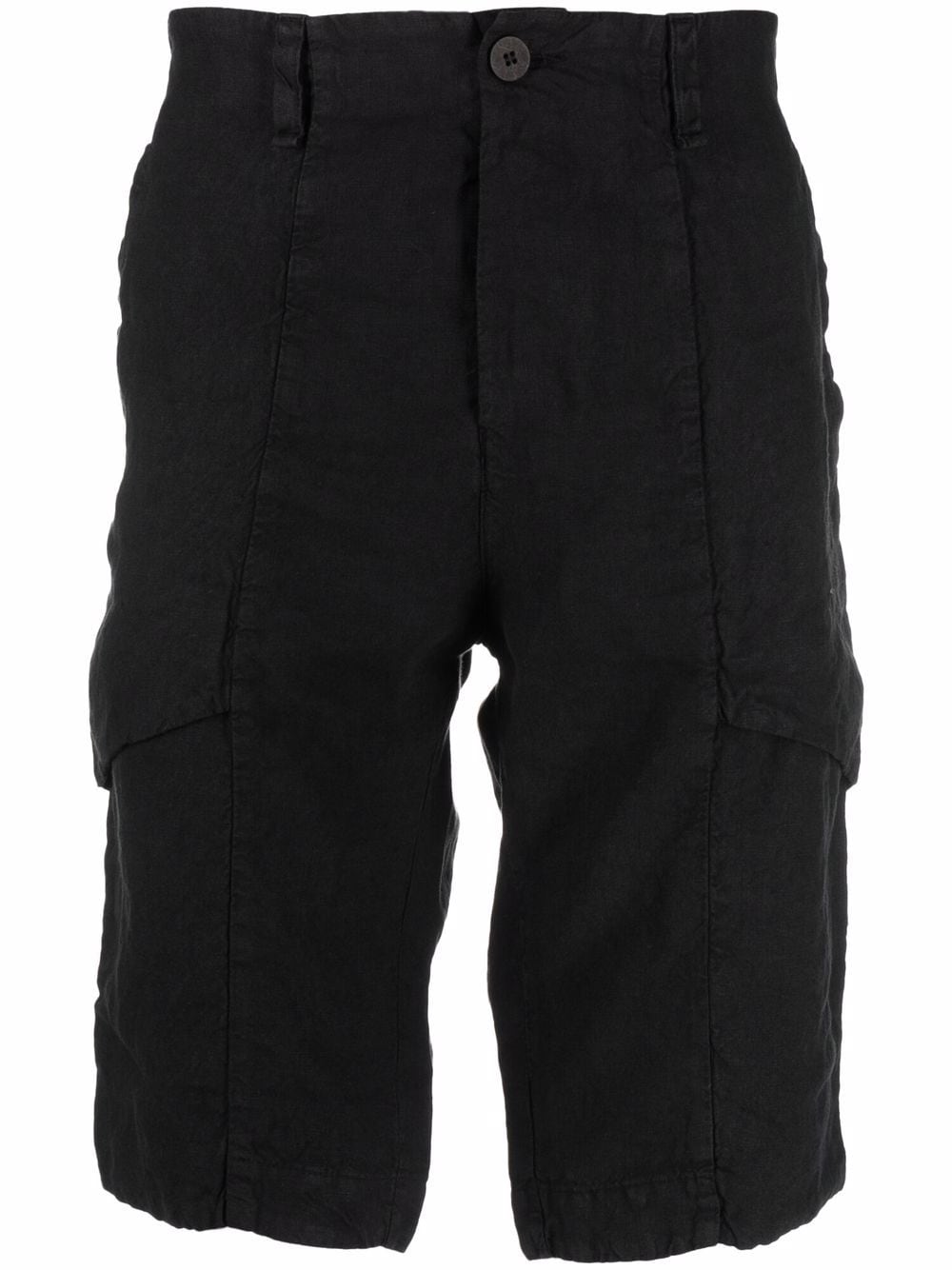 

Transit linen Bermuda shorts - Black