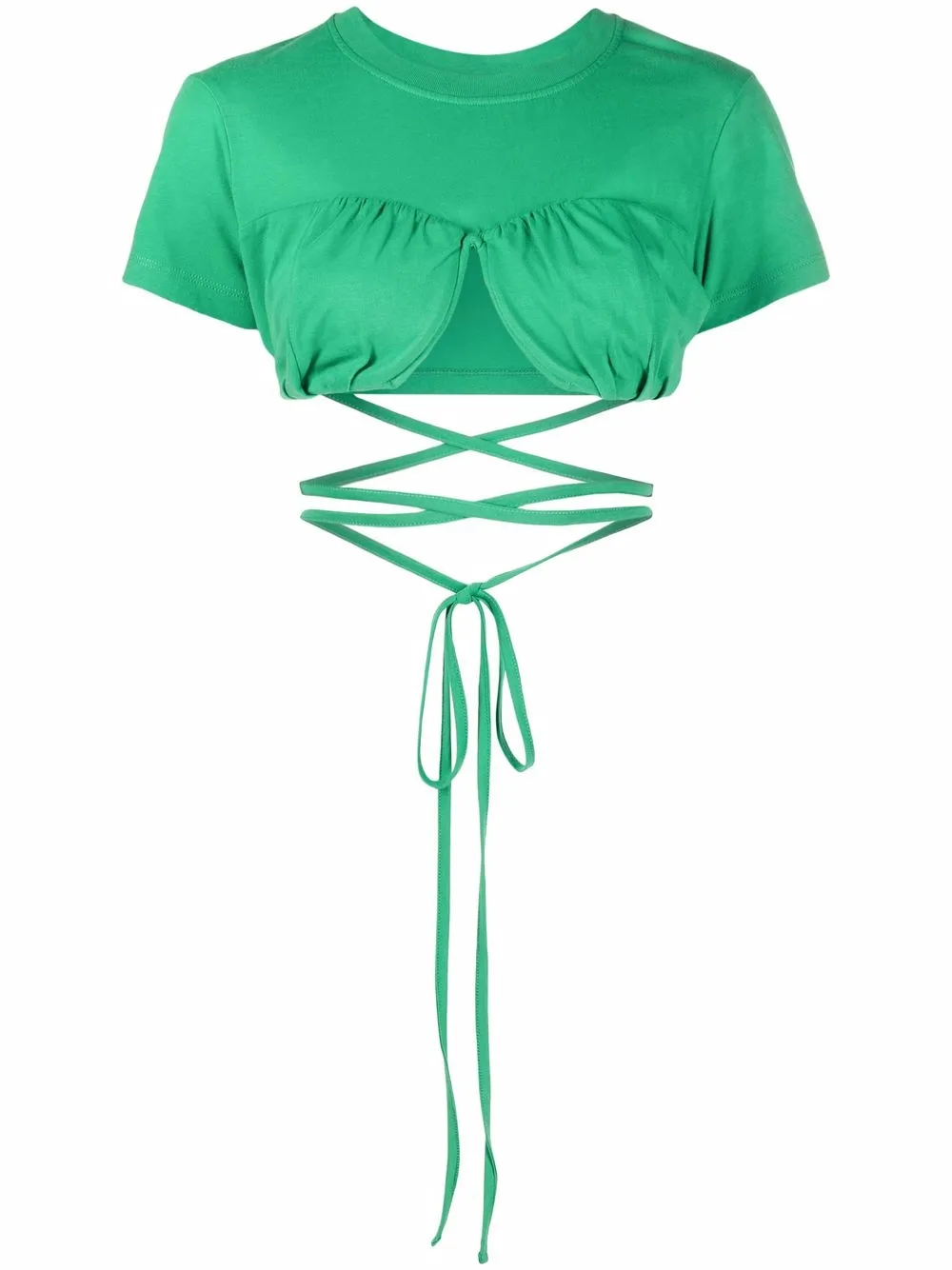 

Jacquemus wraparound cropped T-shirt - Green