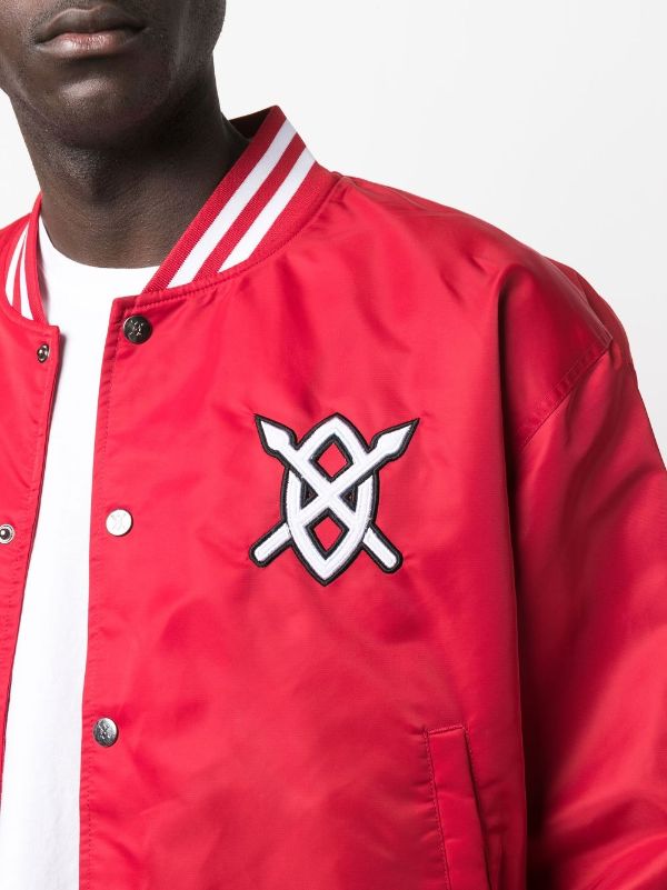 Off white bomber deals jacket red