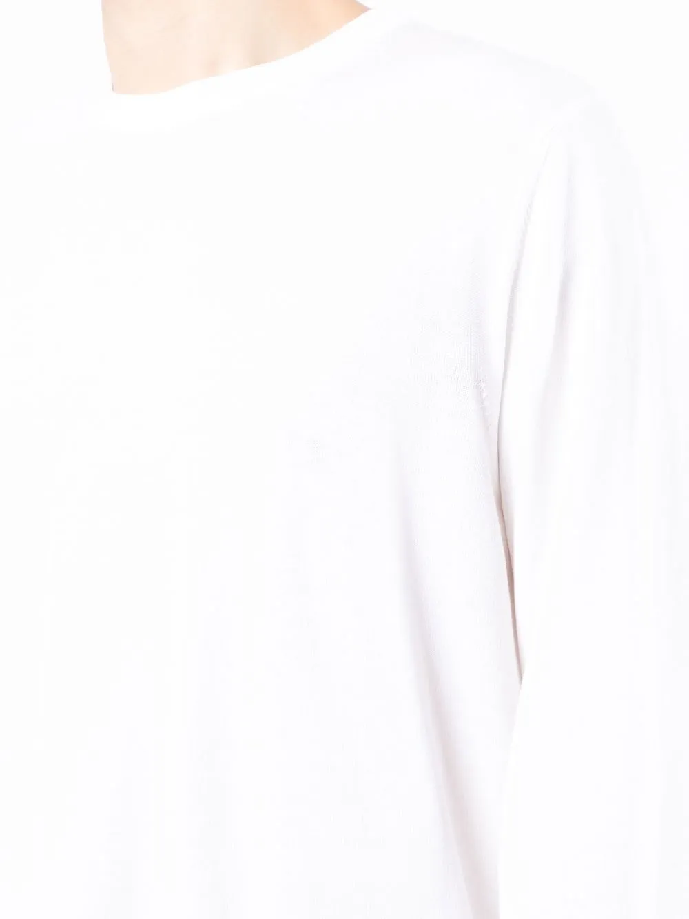 Canali Crew-neck Jumper In White
