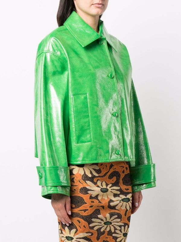 stand studio green jacket