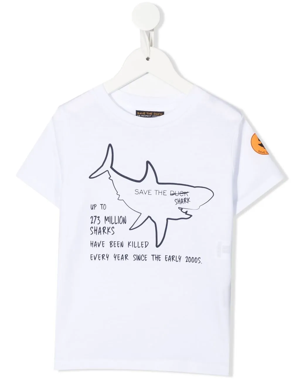 

Save The Duck Kids graphic-print organic-cotton T-shirt - White