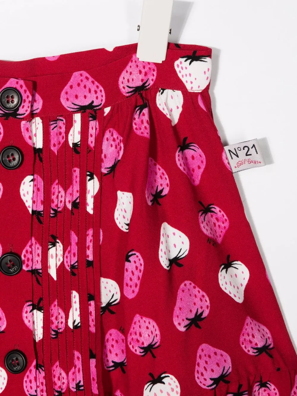  Nº21 Kids Minirock Mit Erdbeeren Print   Rot 