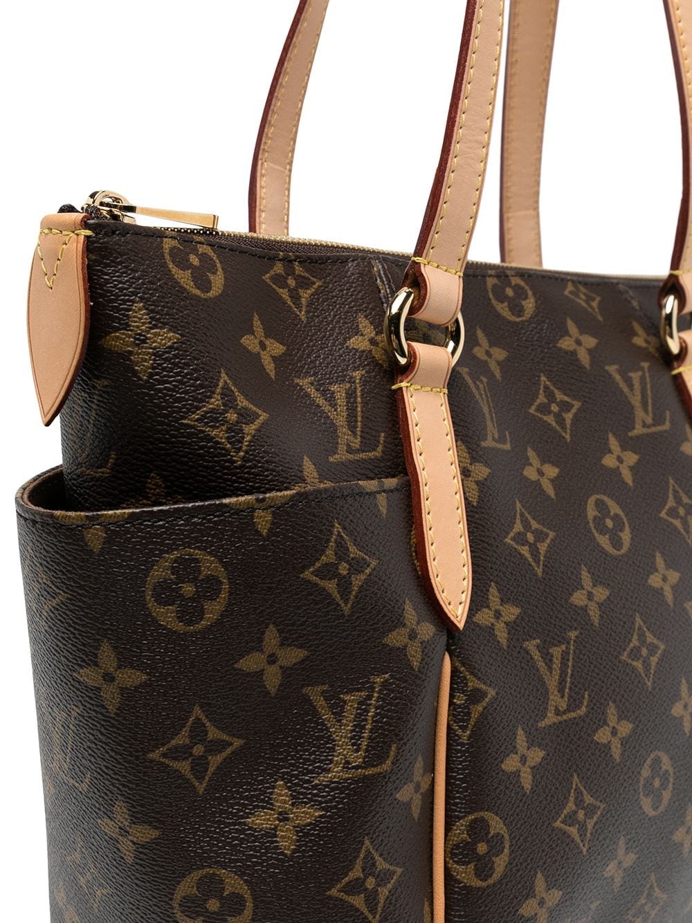 Louis+Vuitton+Totally+Shoulder+Bag+PM+Brown+Leather for sale online