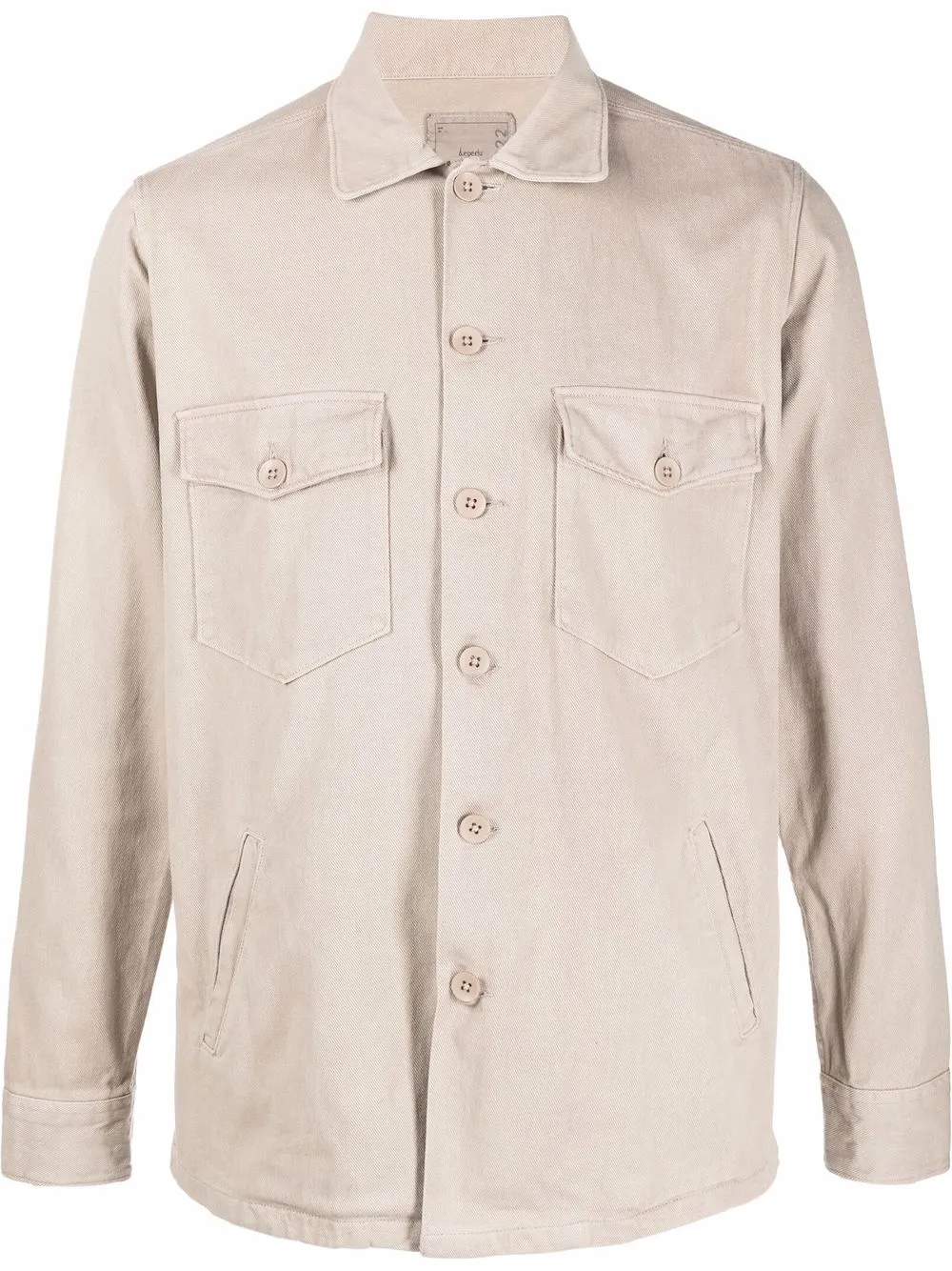

Deperlu camisa con bolsillos y solapa - Neutro