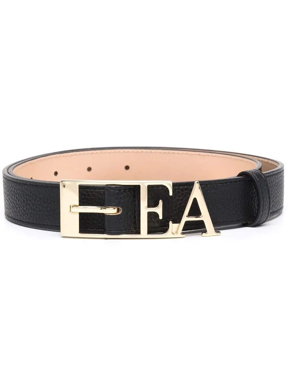 

Emporio Armani cinturón con hebilla y placa del logo - Negro