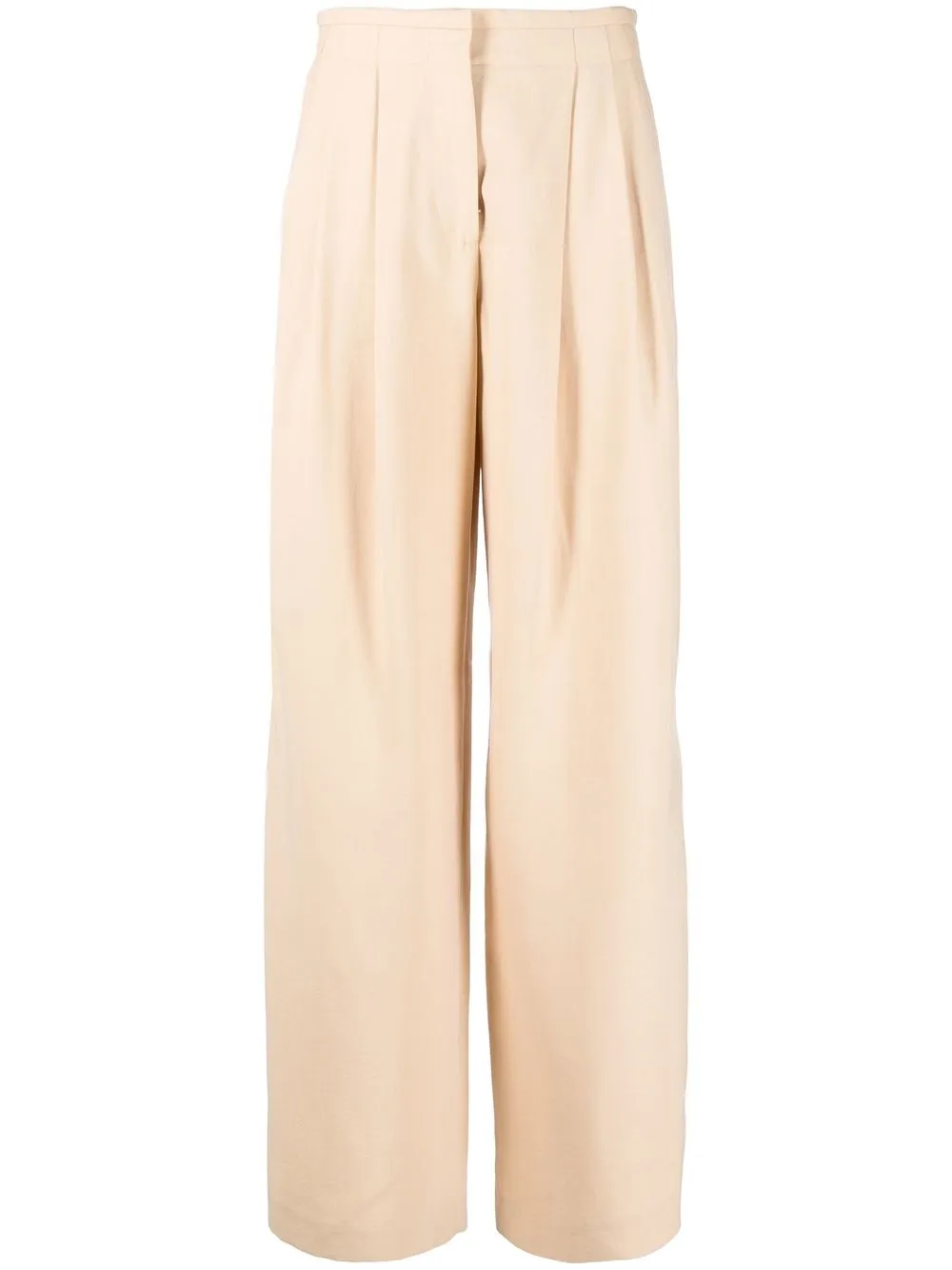 

Eleventy pantalones anchos con tiro alto - Neutro