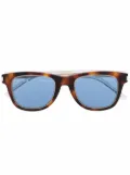 Saint Laurent Eyewear tortoiseshell wayfarer-frame sunglasses - Brown