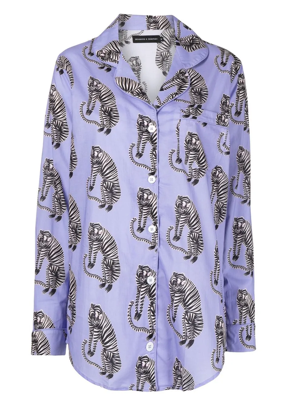 

Desmond & Dempsey pijama con animal print - Azul