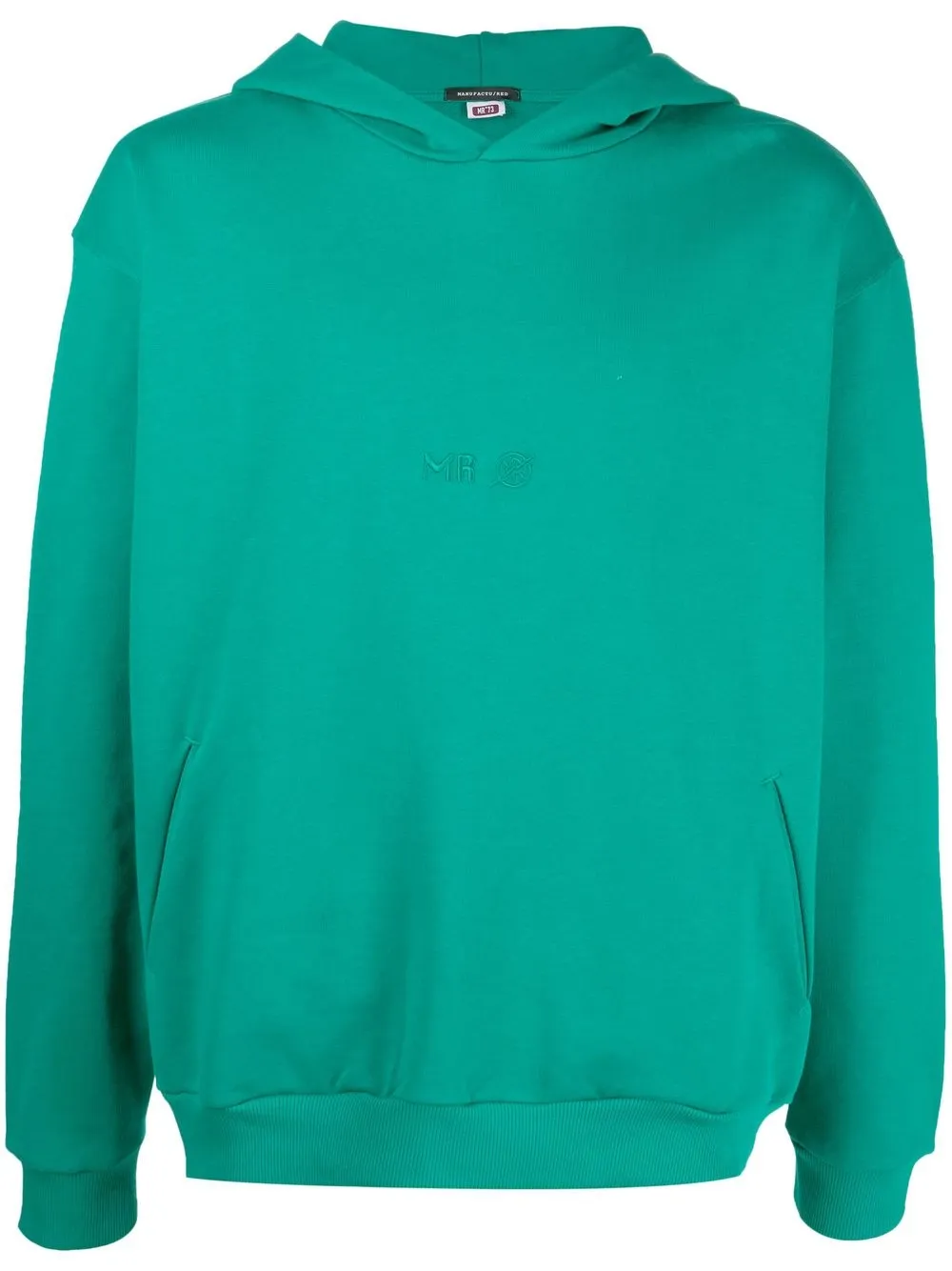 

Manuel Ritz hoodie con logo bordado - Verde