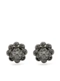 Cadar 18kt white gold Trio diamond stud earrings - Silver