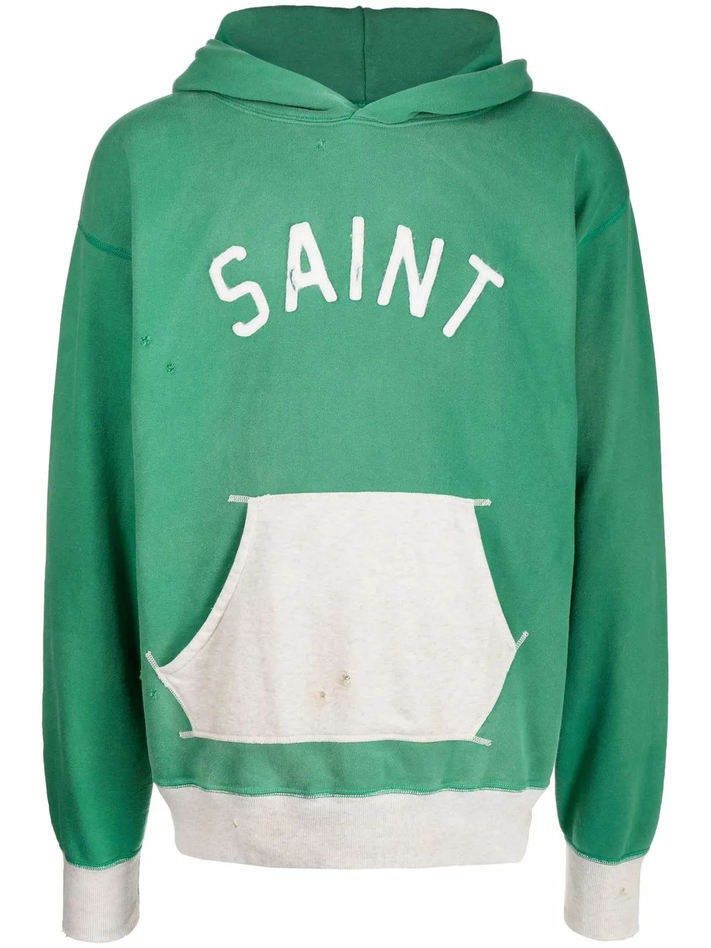 

SAINT MXXXXXX hoodie con parche del logo - Verde