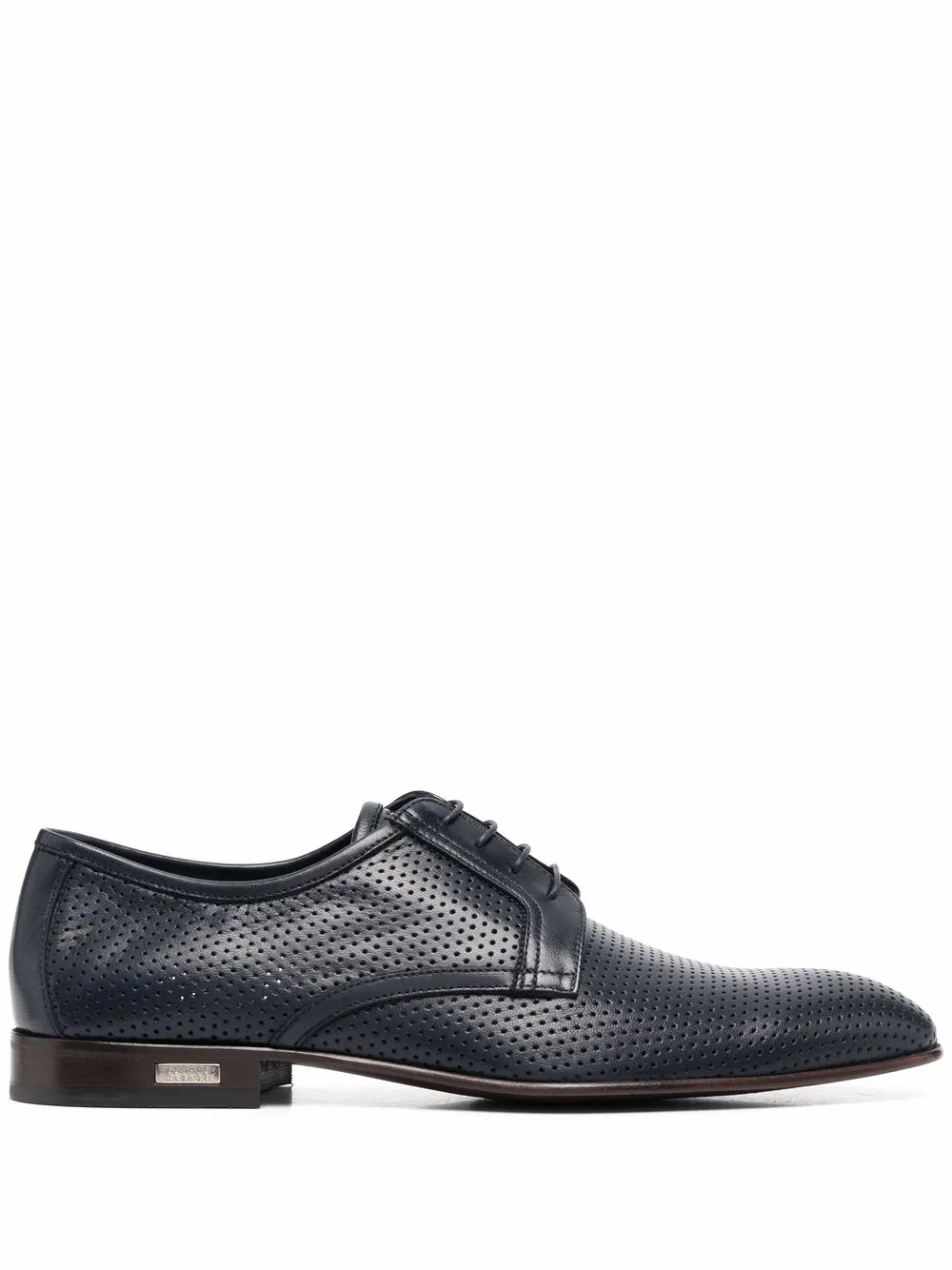 

Casadei perforated leather oxford shoes - Blue