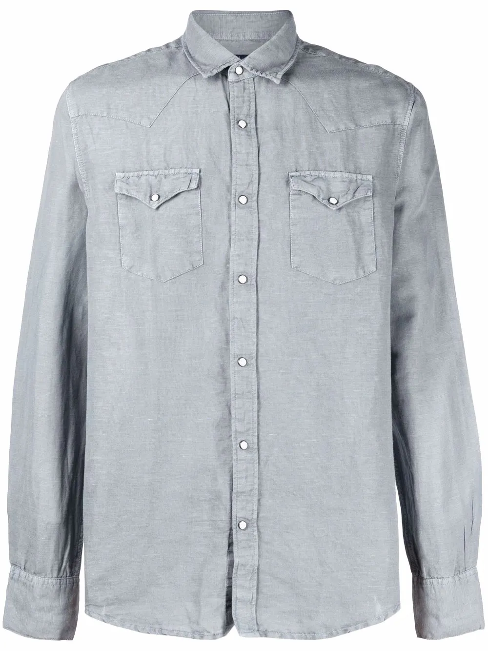 

Deperlu long-sleeve fitted shirt - Blue