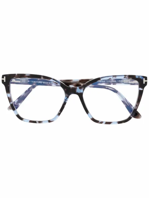 TOM FORD Eyewear tortoiseshell-effect cat-eye glasses