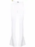 Balmain cut-out bootcut leggings - White