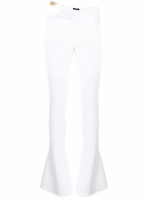 Balmain cut-out bootcut leggings